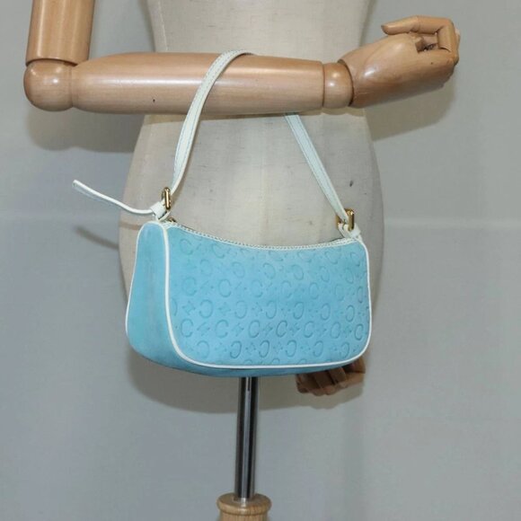 CELINE C Macadam Canvas Accessory Pouch Blue Auth yk16090V - Picture 16 of 16